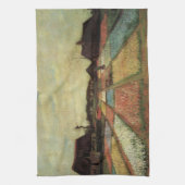 Bollenvelden door Vincent van Gogh Theedoek (Verticaal)