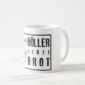 Böller statt Brot ! Koffiemok (Voorkant rechts)