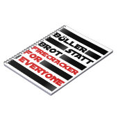 Böller statt Brot ! Notitieboek (Linkerzijde)