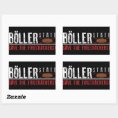 Böller statt Brot ! Rechthoekige Sticker (Vel)