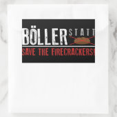 Böller statt Brot ! Rechthoekige Sticker (Tas)