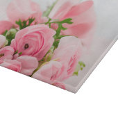 bolling van roze rozen snijplank (Hoek)