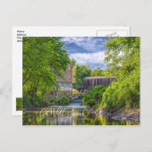 Bollinger Mill en Burfordville Covered Bridge Briefkaart (Voorkant / Achterkant)
