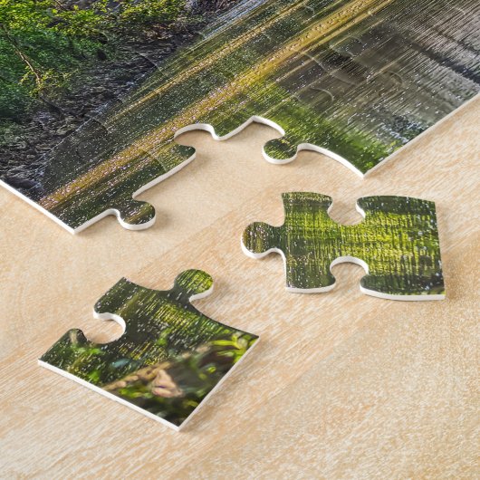 Bollinger Mill en Burfordville Covered Bridge Legpuzzel (Zijkant)