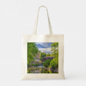 Bollinger Mill en Burfordville Covered Bridge Tote Bag (Achterkant)