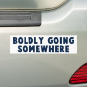 Bolly gaat ergens heen bumpersticker (Op auto)