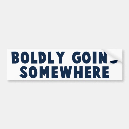 Bolly gaat ergens heen bumpersticker (Voorkant)