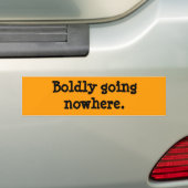 Bolly gaat nergens heen. bumpersticker (Op auto)