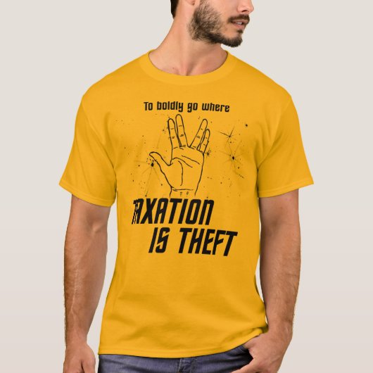 Bolly Go waar de Belasting Theft T-Shirt is (Voorkant)