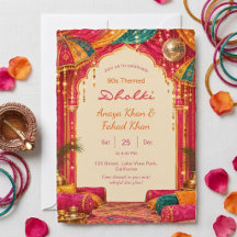 Bollywood 90s Dholki Kleurrijke Desi Sangeet Nacht