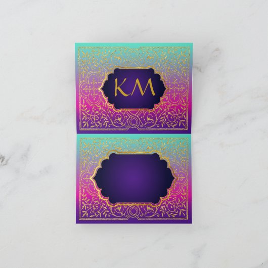 Bollywood Arabian Nights bedankkaart (Binnen)