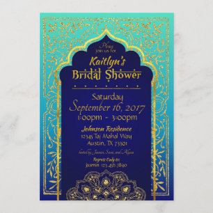 Bollywood Arabian Nights Bridal Shower Uitnodiging
