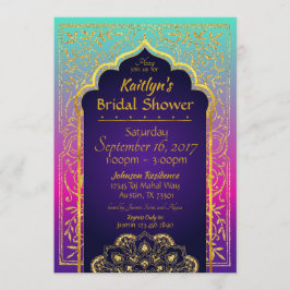 Bollywood Arabian Nights bruids Douche Uitnodiging