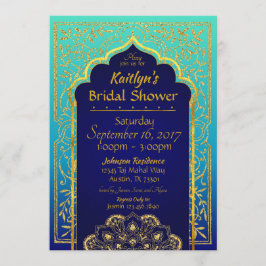 Bollywood Arabian Nights bruids Douche Uitnodiging