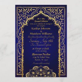 Bollywood Arabian Nights bruiloft uitnodiging