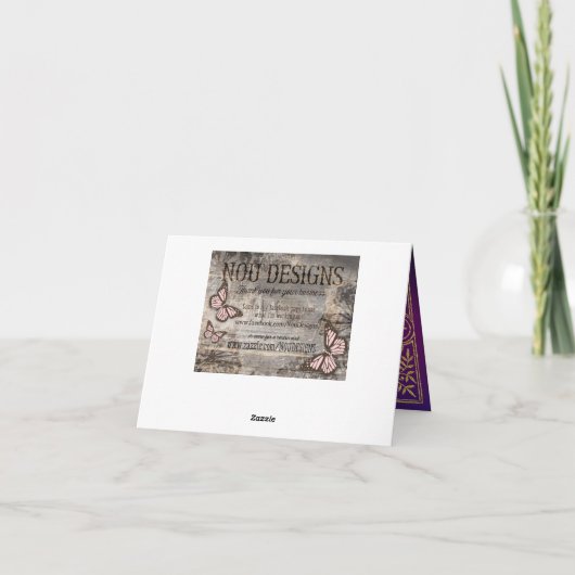 Bollywood Arabian Nights Dankkaart Bedankkaart (Achterkant)