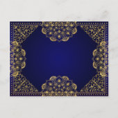 Bollywood Arabian Nights Save the Date Aankondigingskaart (Achterkant)