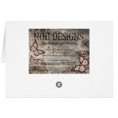 Bollywood Arabian Nights Thank You Note Card (Achterkant Horizontaal)