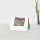 Bollywood Arabian Nights Thank You Note Card Bedankkaart (Achterkant)