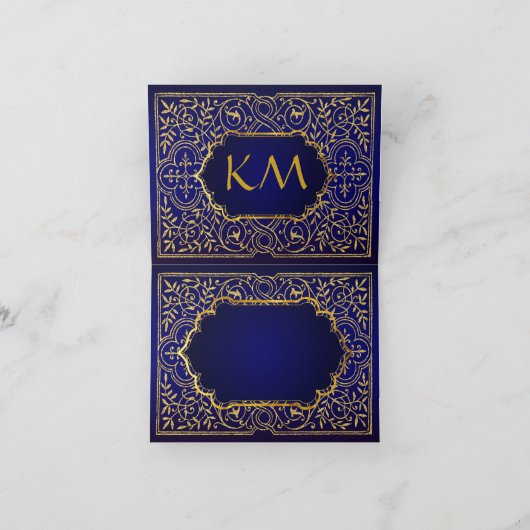 Bollywood Arabian Nights Thank You Note Card Bedankkaart (Binnen)