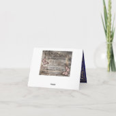 Bollywood Arabian Nights Thank You Note Card Bedankkaart (Achterkant)