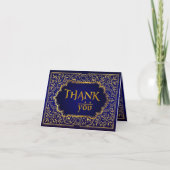 Bollywood Arabian Nights Thank You Note Card Bedankkaart (Voorkant)
