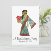 Bollywood Bachelorette Kaart (Staand voorkant)