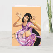 Bollywood dansen kaart (Achterkant)