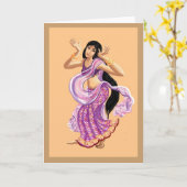Bollywood dansen kaart (Gele Bloem)