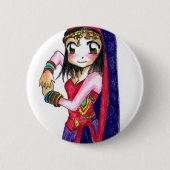 Bollywood - Dess Ronde Button 5,7 Cm (Voorkant)