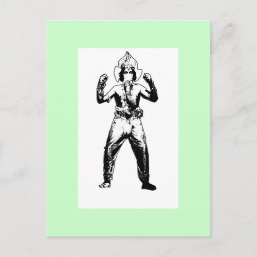 Bollywood Ganeesh Briefkaart (Voorkant)