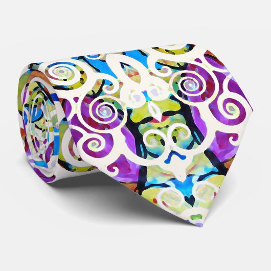 Bollywood Geïnspireerd BLUE Stropdas (Opgerold)