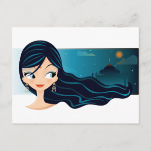 Bollywood Girl Briefkaart