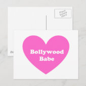 Bollywood Girl Briefkaart (Voorkant / Achterkant)