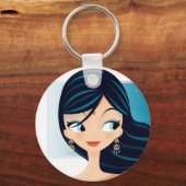 Bollywood Girl Sleutelhanger (Voorkant)