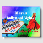 Bollywood Indian Birthday Hindu Colorful Modern Gastenboek (Voorkant)