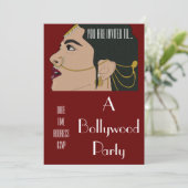 Bollywood Indische jurk Kaart (Staand voorkant)