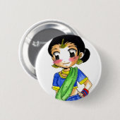 Bollywood - Loli Ronde Button 5,7 Cm (Voorkant /achterkant)