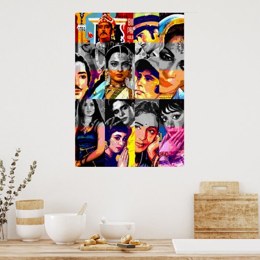 Bollywood Pattern 3 Poster (Keuken)