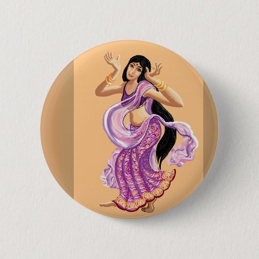 Bollywood Ronde Button 5,7 Cm (Voorkant)