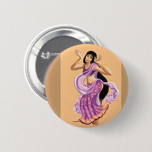 Bollywood Ronde Button 5,7 Cm (Voorkant /achterkant)