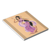 Bollywood sari danseres notitieblok (Schuin)