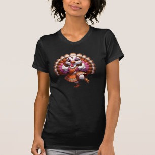 bollywood thanksgiving kalkoen ontwerp t-shirt
