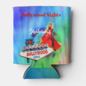 Bollywood Thema Indische Kleurrijke  Blikjeskoeler (Voorkant)