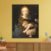 Bolmensenhandelio Madonna van het Roos CC0334 XL Canvas Afdruk (Insitu (Woonkamer))