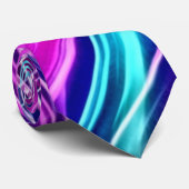 BOLO Mannen Turbo Abstract Satin Power Stropdas (Opgerold)