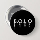 BOLO RONDE BUTTON 7,6 CM (Voorkant /achterkant)
