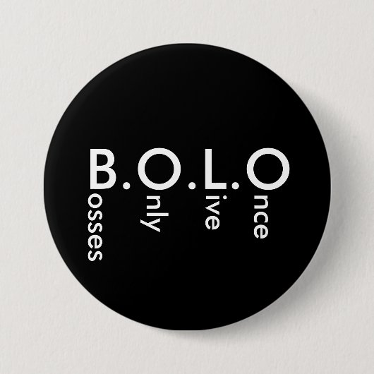 BOLO RONDE BUTTON 7,6 CM (Voorkant)