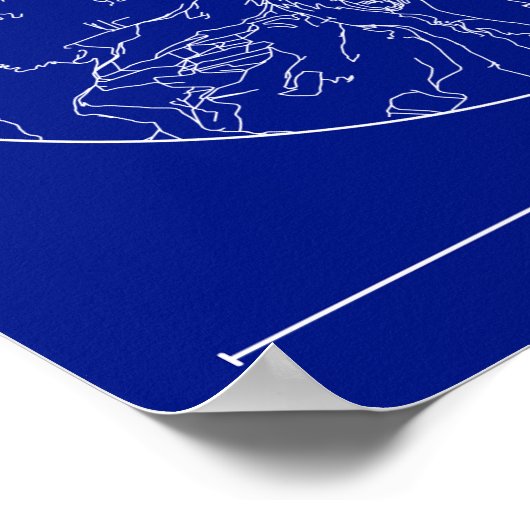 Bologna Blueprint Map Poster – Circular City Plan  (Hoek)