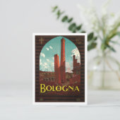 Bologna Bononia Italy Vintage Travel Briefkaart (Staand voorkant)